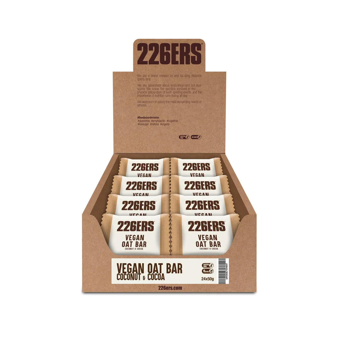 226ERS Vegan Oat Bar energibar 24-pack glutenfri havre