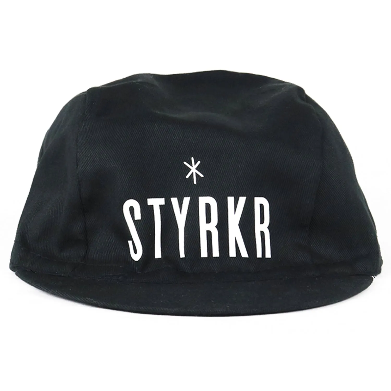 Styrkr cykelkeps svart bomull under hjälm
