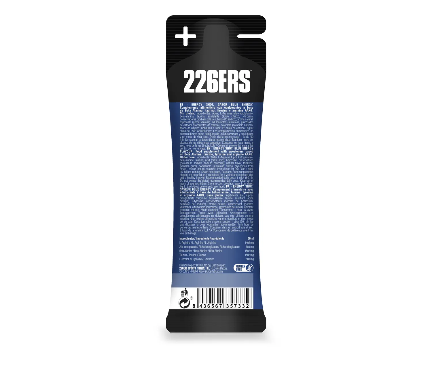 226ERS Energy Shot stick 60ml koffein