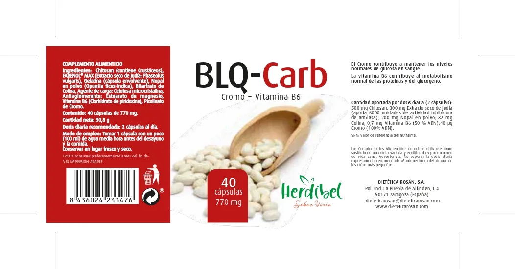 Herdibel BLQ-Carb chitosan kapslar 40 st fettblockerare