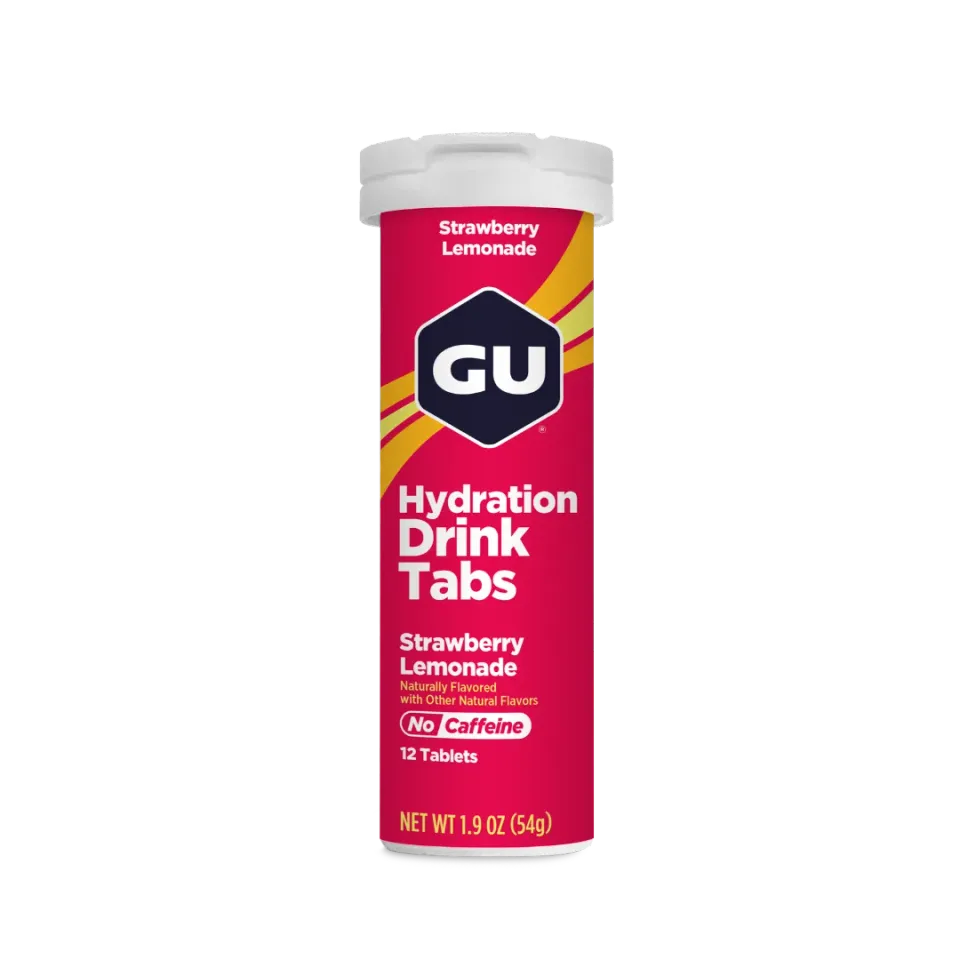 GU Energy Hydration Tabs vätsketabletter strawberry lemonade 4-pack