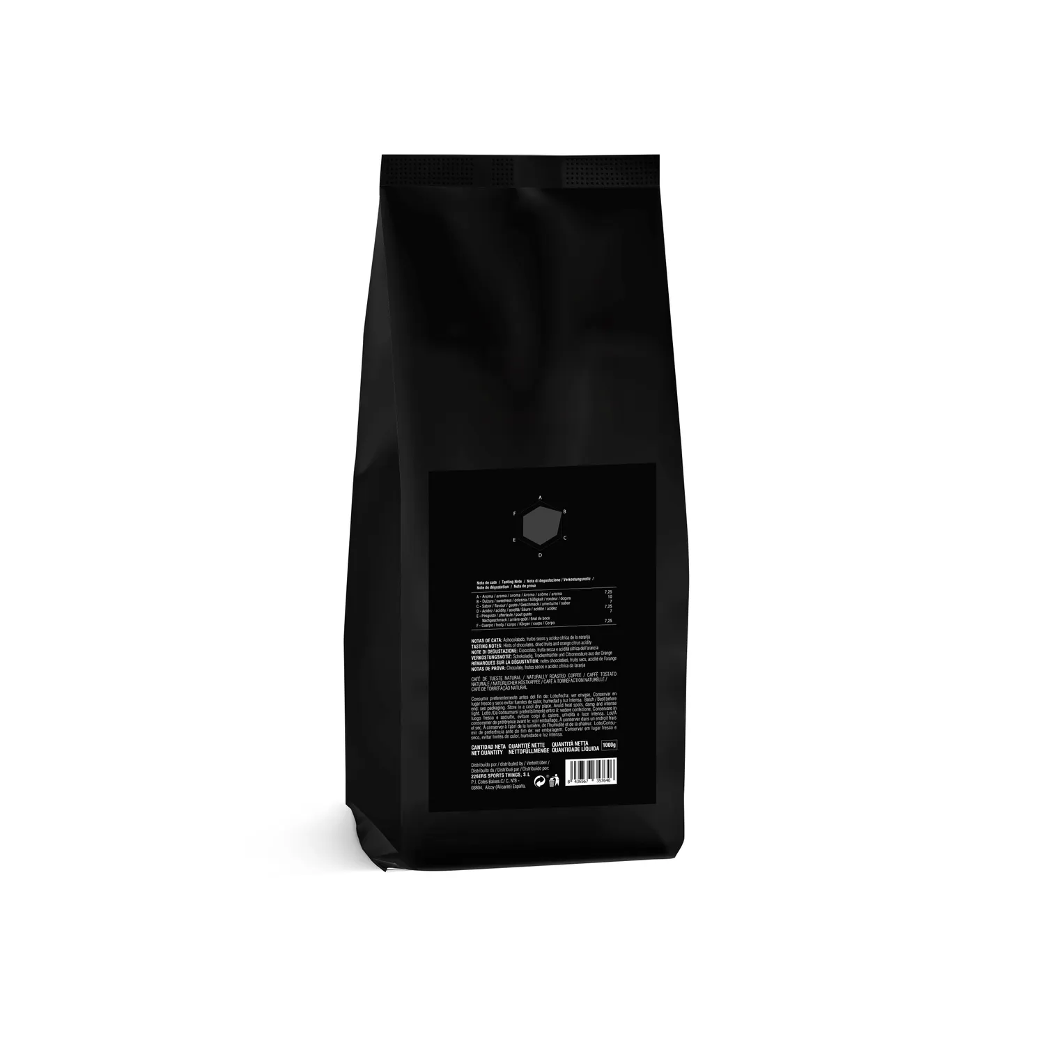 226ERS Solo Coffee kaffebönor Colombia 1 kg choklad