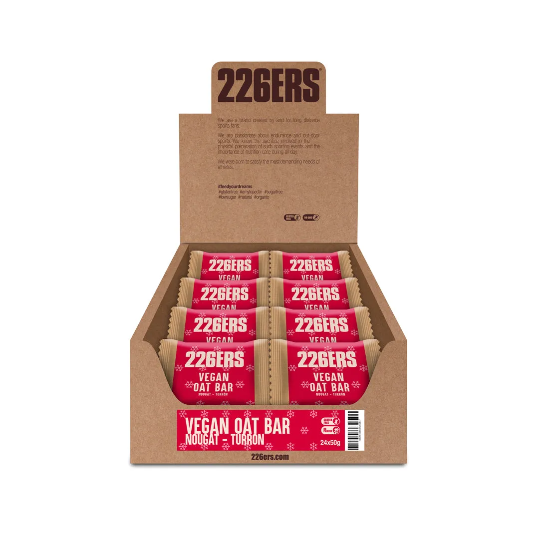 226ERS Vegan Oat Bar energibar 24-pack glutenfri havre