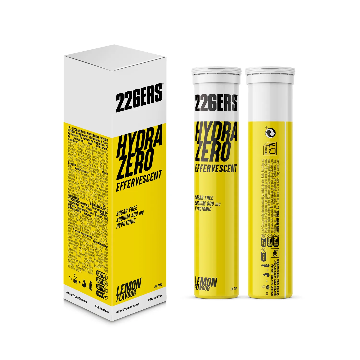226ERS Hydrazero Effervescent elektrolytbrus citron 20 tabletter