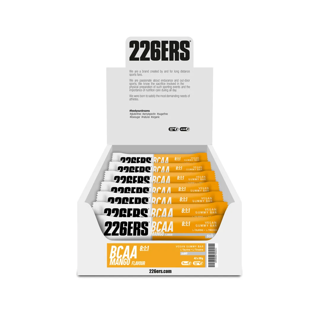 226ERS Vegan Gummy Bar energibar Lime 42-pack