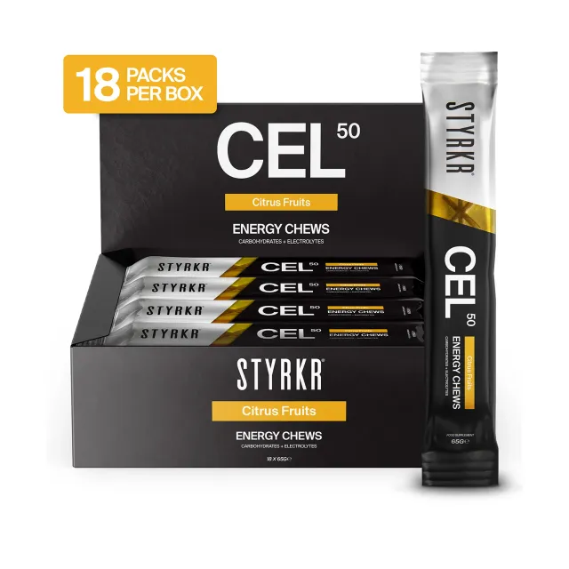Styrkr CEL50 Citrus energitugg citrus 50 g kolhydrater