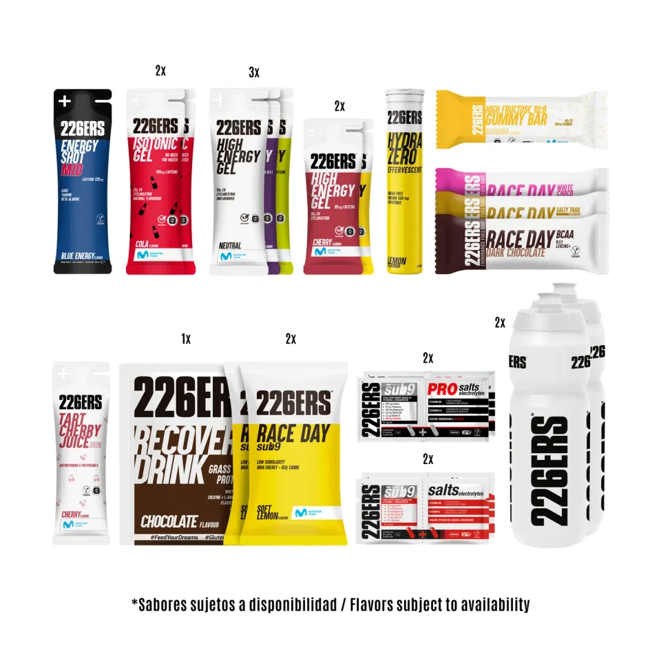 226ERS Pack Ciclismo 12H sportnutritionspaket mage