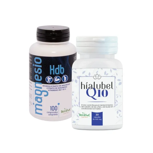 Herdibel Mg B6 B12 Hialubel Q10 kosttillskott 130-pack magnesium