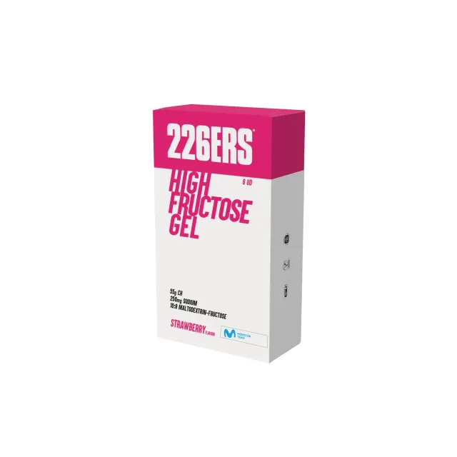 226ERS High Fructose Gel energigel Jordgubb 6 x 80 g 55 g kolhydrat