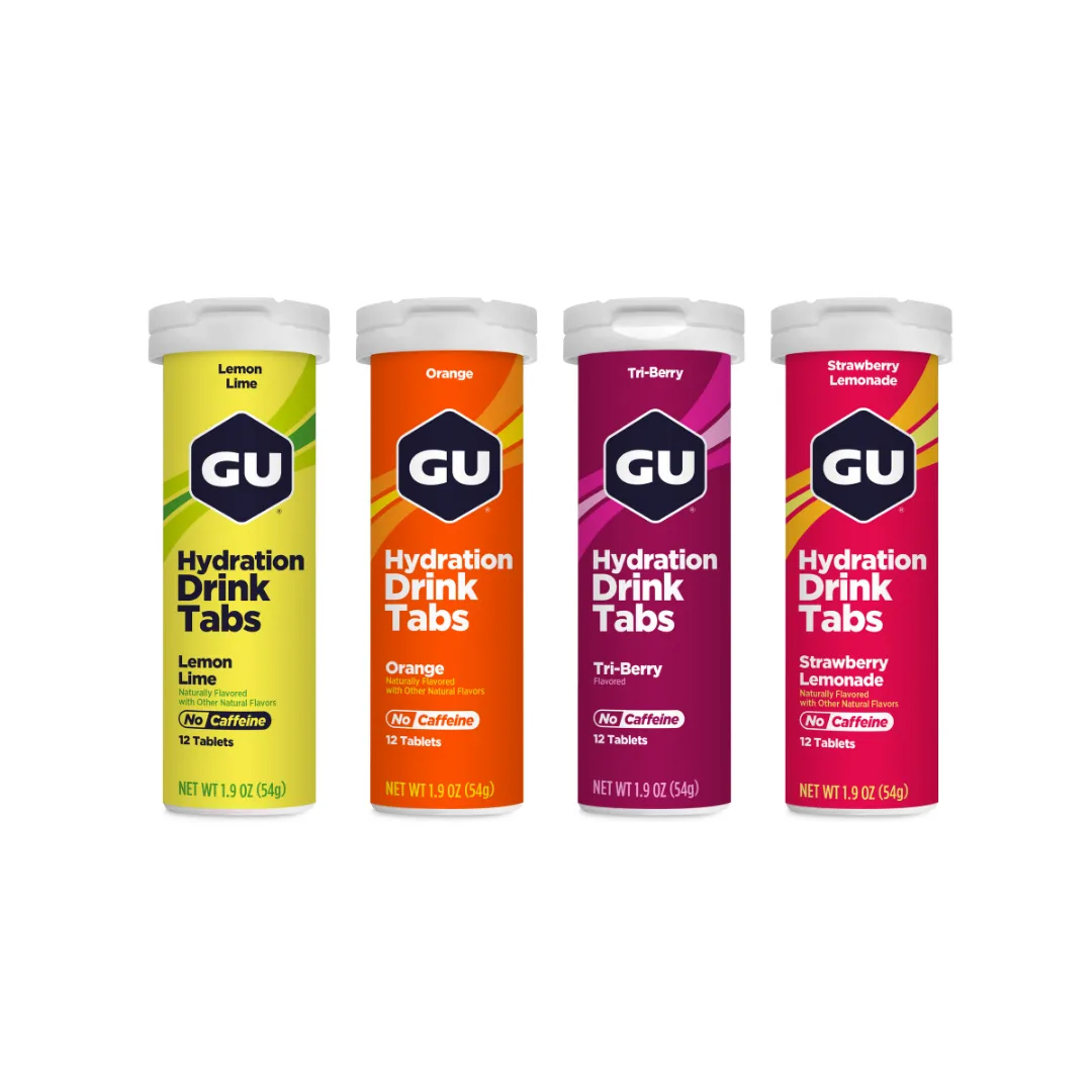 GU Energy Hydration Tabs vätsketabletter strawberry lemonade 4-pack