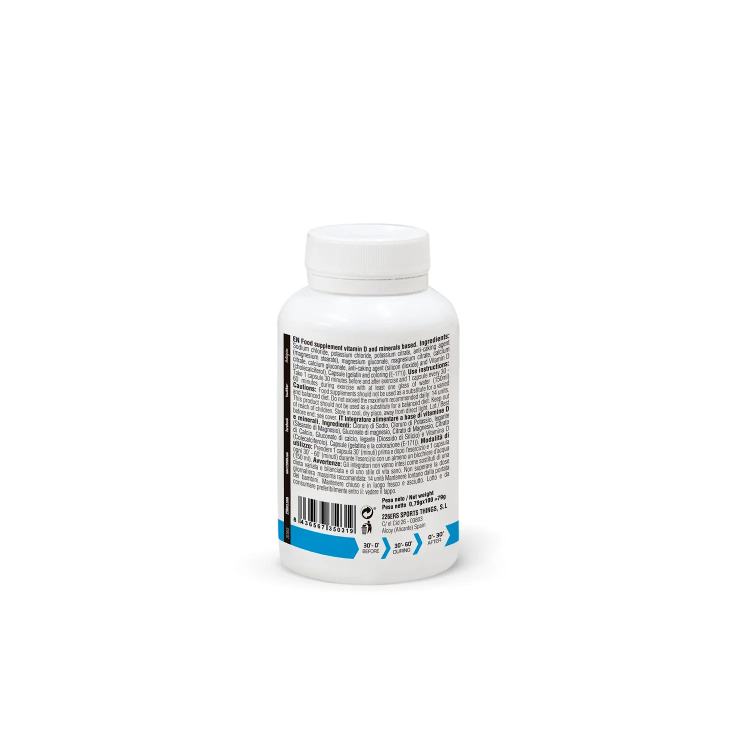 226ERS Salts elektrolytkapslar 100 kapslar salt