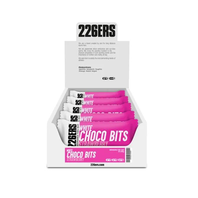 226ERS Endurance Fuel Bar Choco Bits energibar jordgubb 24x60g glutenfri
