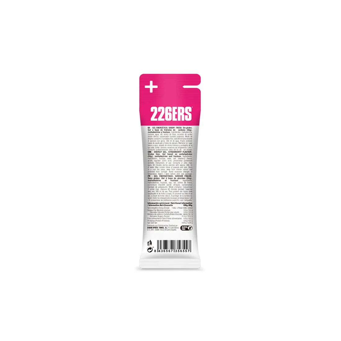 226ERS High Fructose energigel 80g jordgubb