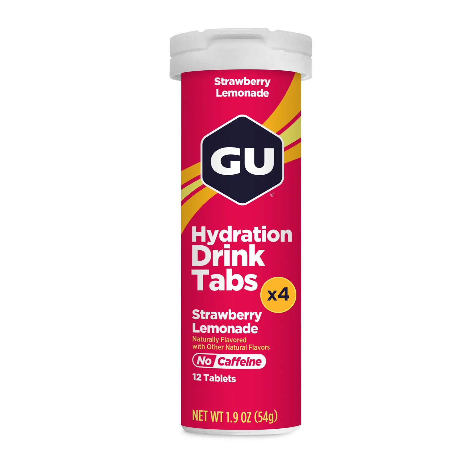 GU Energy Hydration Tabs vätsketabletter strawberry lemonade 4-pack