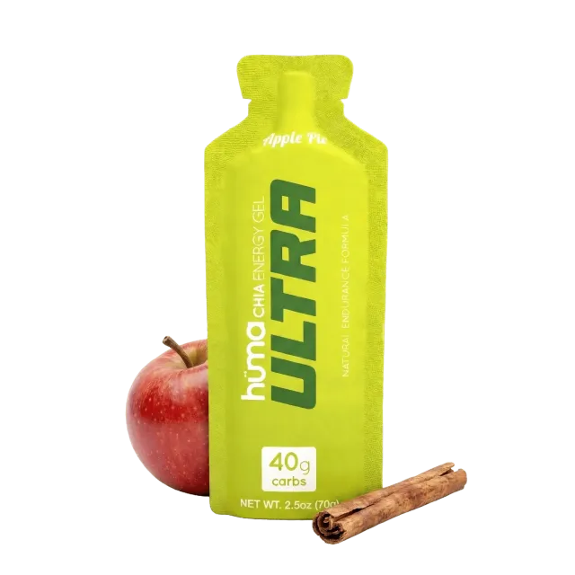 Hüma Ultra energigel äppelpaj 1-pack 40 g kolhydrater