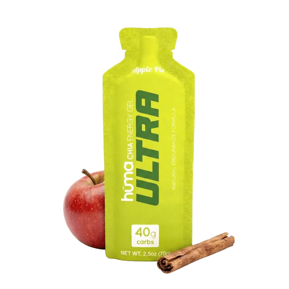 Hüma Ultra energigel äppelpaj 1-pack 40 g kolhydrater