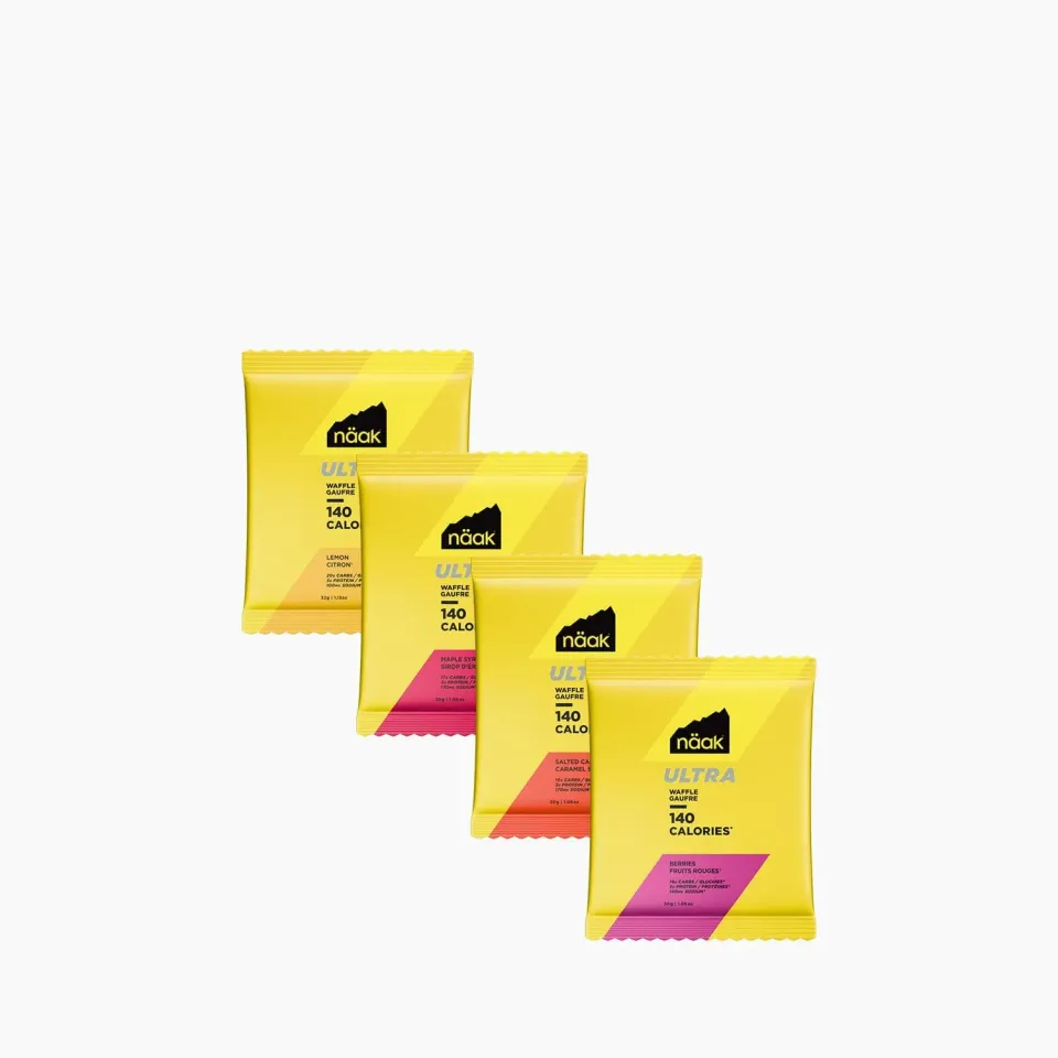 Näak ULTRA Waffle 140 energivåffla 4-pack smaker