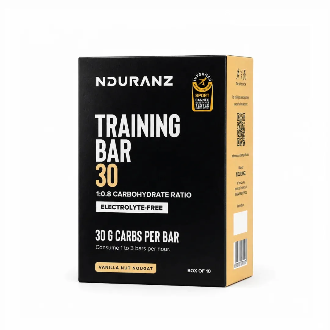 Nduranz Training Bar 30 energibar Vanilj 30 g kolhydrat