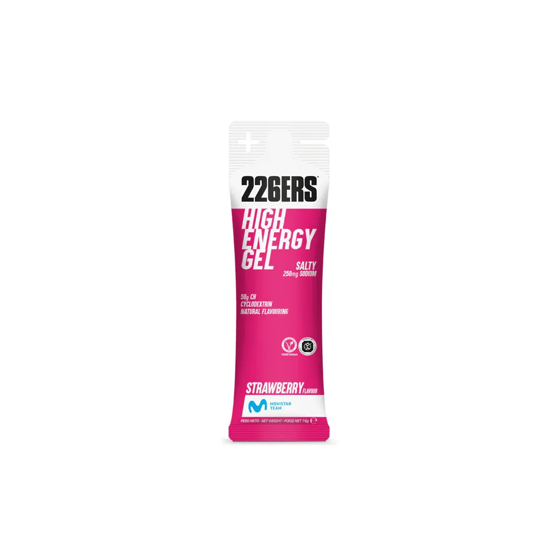 226ERS High Energy Gel energigel 6x76 g körsbär koffein