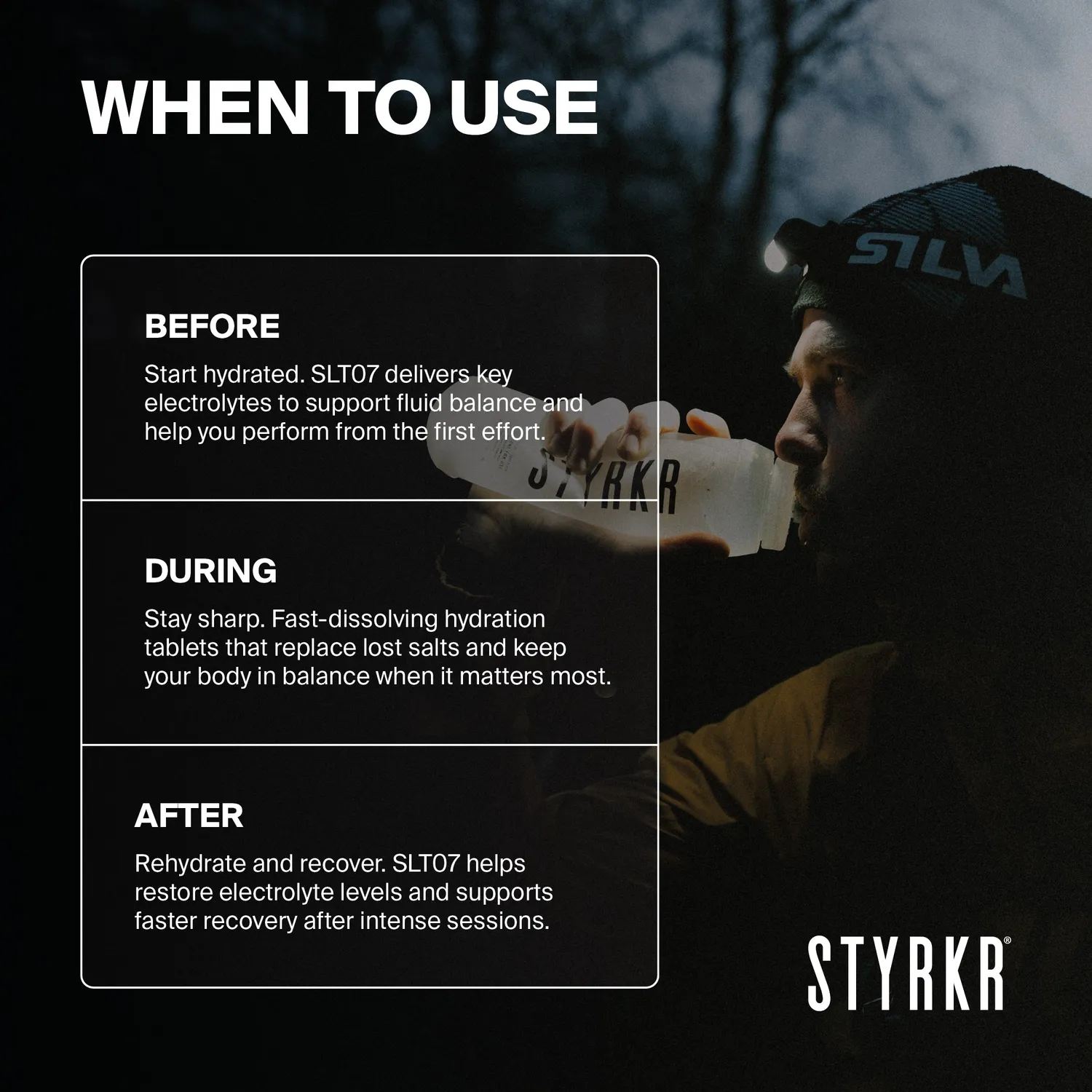 Styrkr SLT07 vätskeersättningstabletter mild berry 6-pack