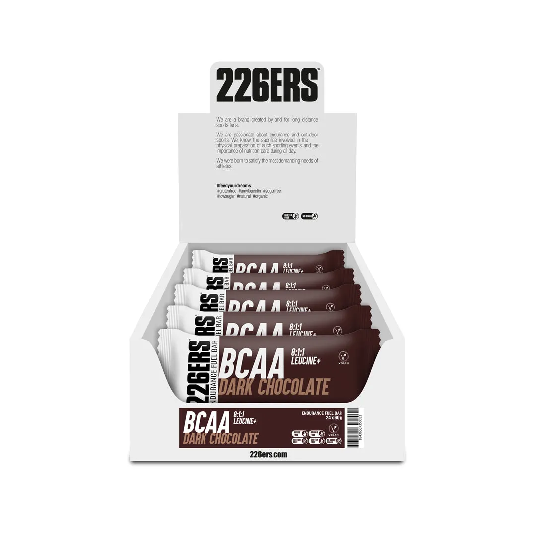 226ERS Endurance Fuel Bar BCAA energibar 24x60g vegansk