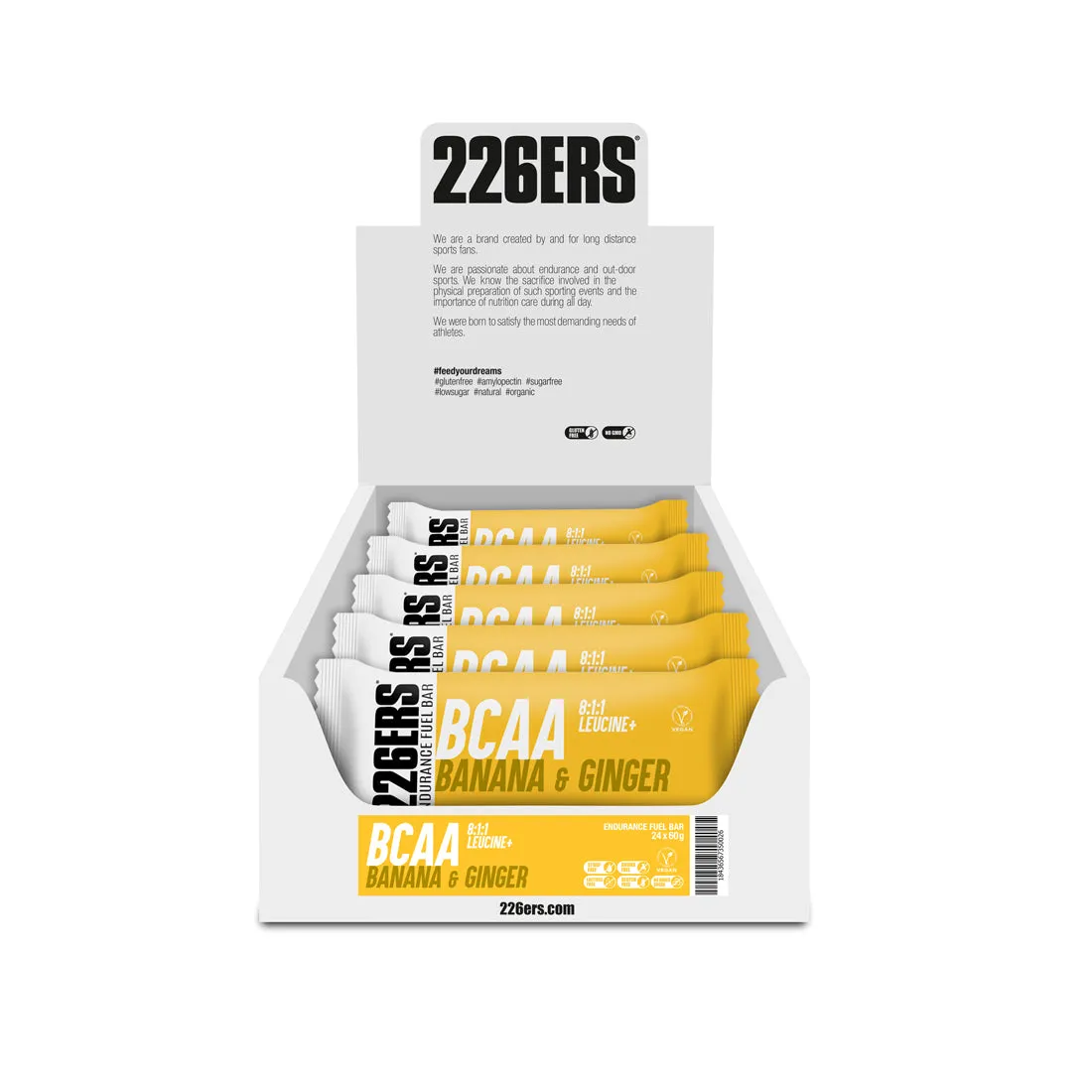 226ERS Endurance Fuel Bar BCAA energibar 60g vegansk