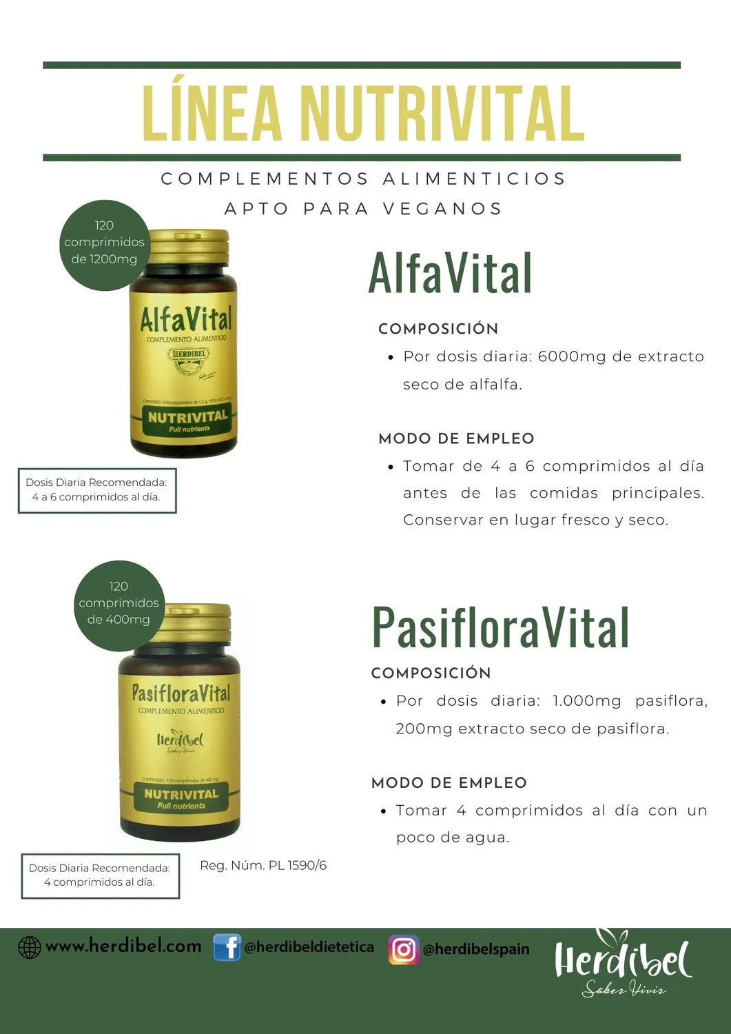 Herdibel PasifloraVital tabletter 120 st mild stress