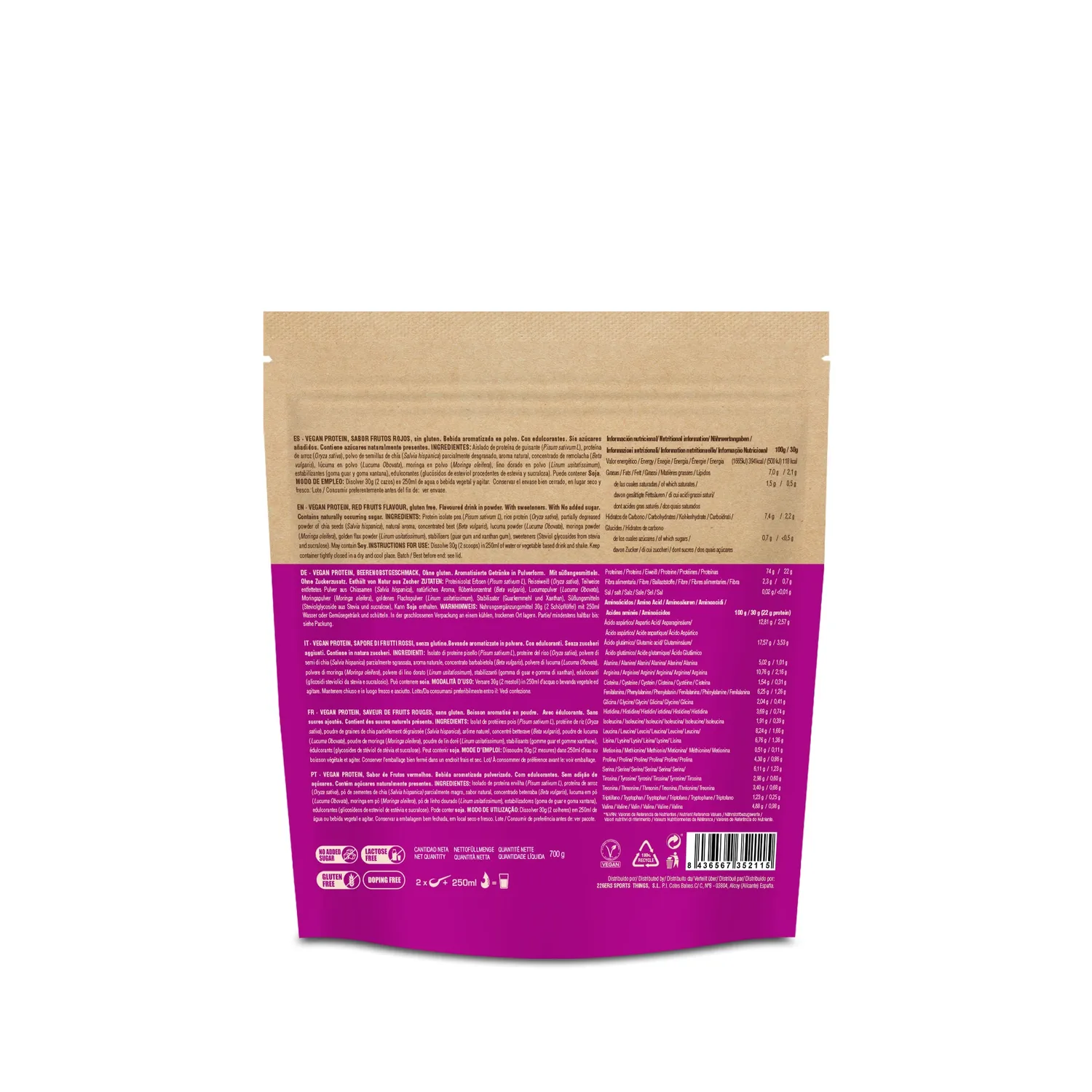 226ERS Vegan Protein proteinpulver choklad 700 g