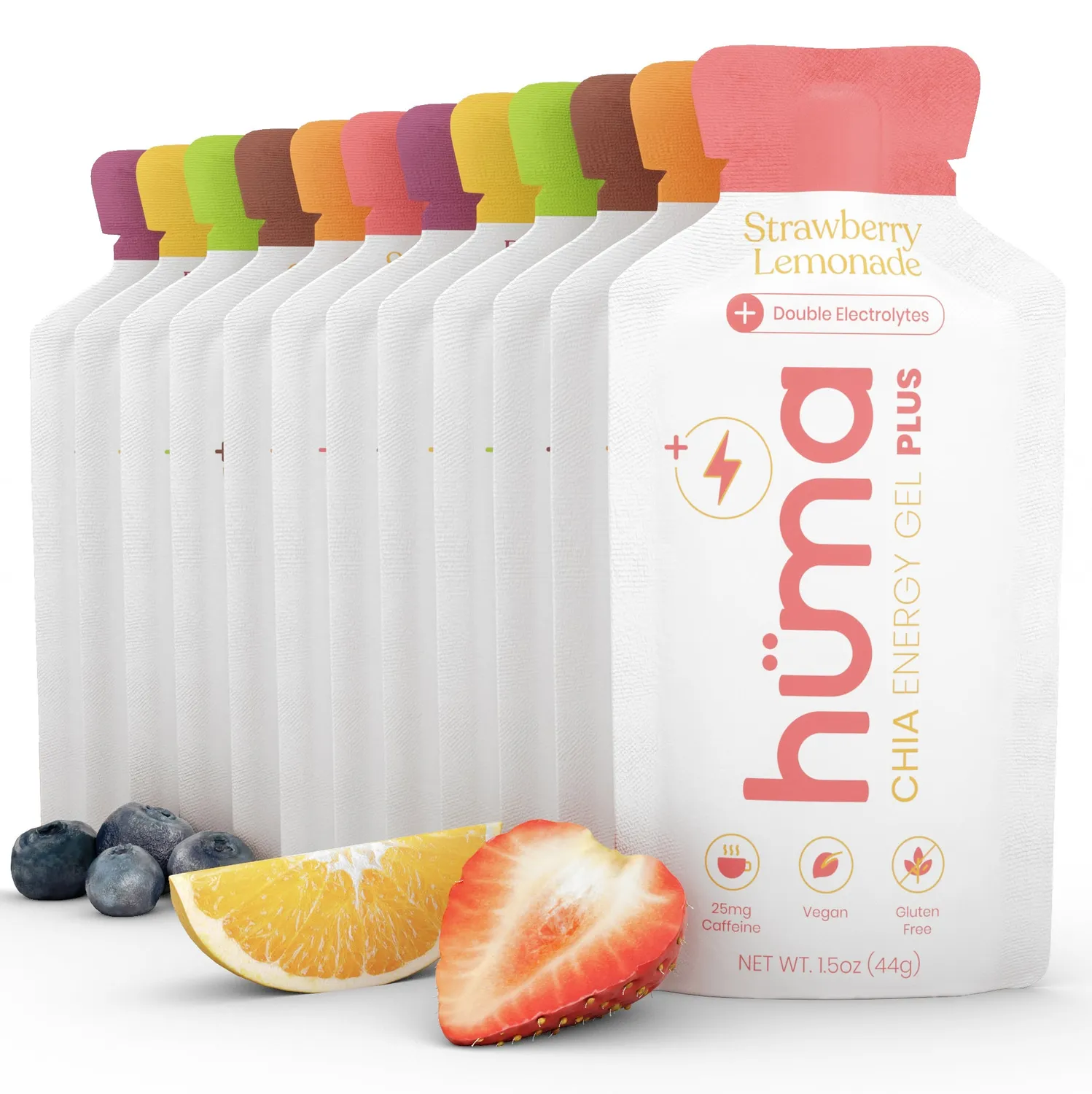 Hüma Original Mix energigel 6-pack koffeinfri och koffein