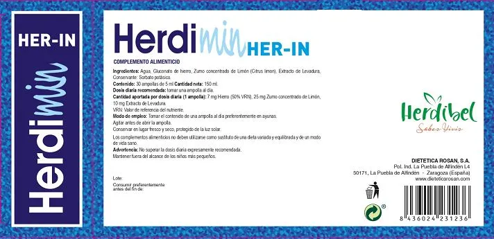 Herdibel Herdimin HER-IN ampuller 30 st kur
