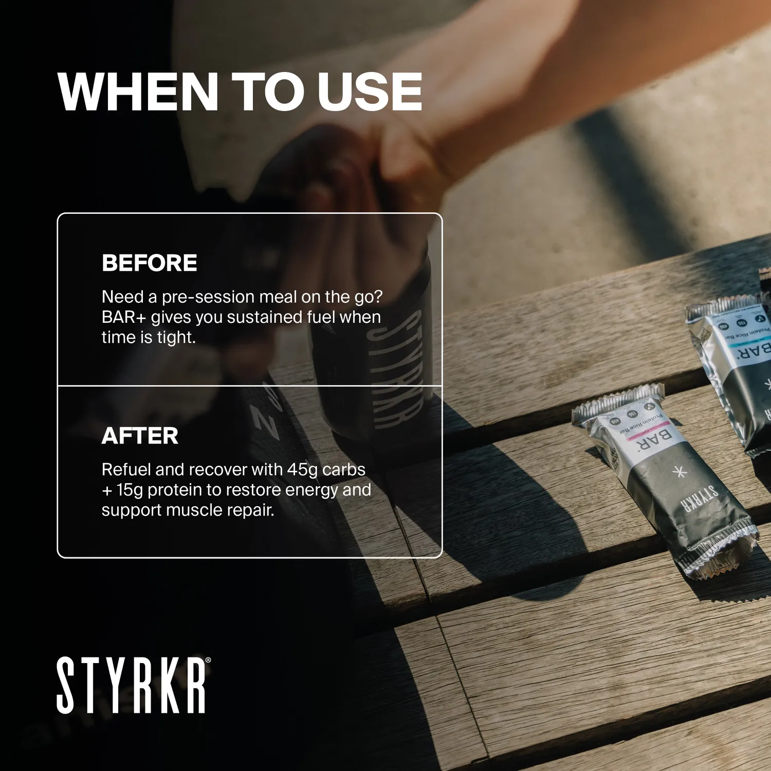 Styrkr BAR+ Recovery Bar 3-pack provsmak
