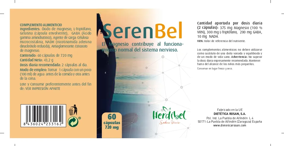 Herdibel Serenbel 60 kapslar 60 st sömn