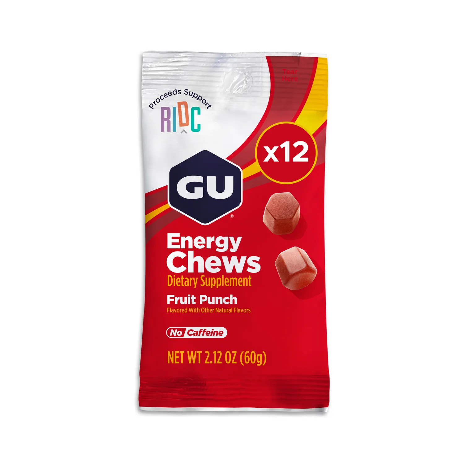 GU Energy Energy Chews energitugg fruit punch 12-pack