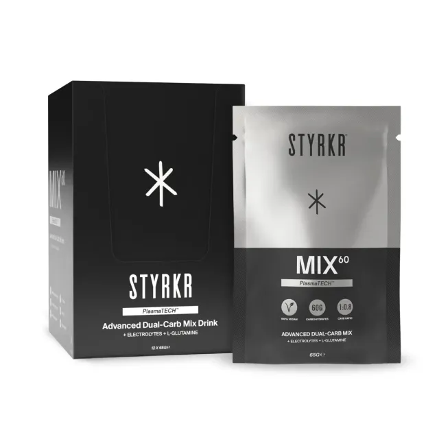 Styrkr MIX60 energidryck 12-pack 60 g kolhydrater