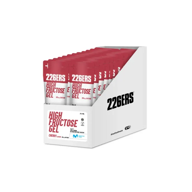 226ERS High Fructose energigel körsbär koffein 24x80g