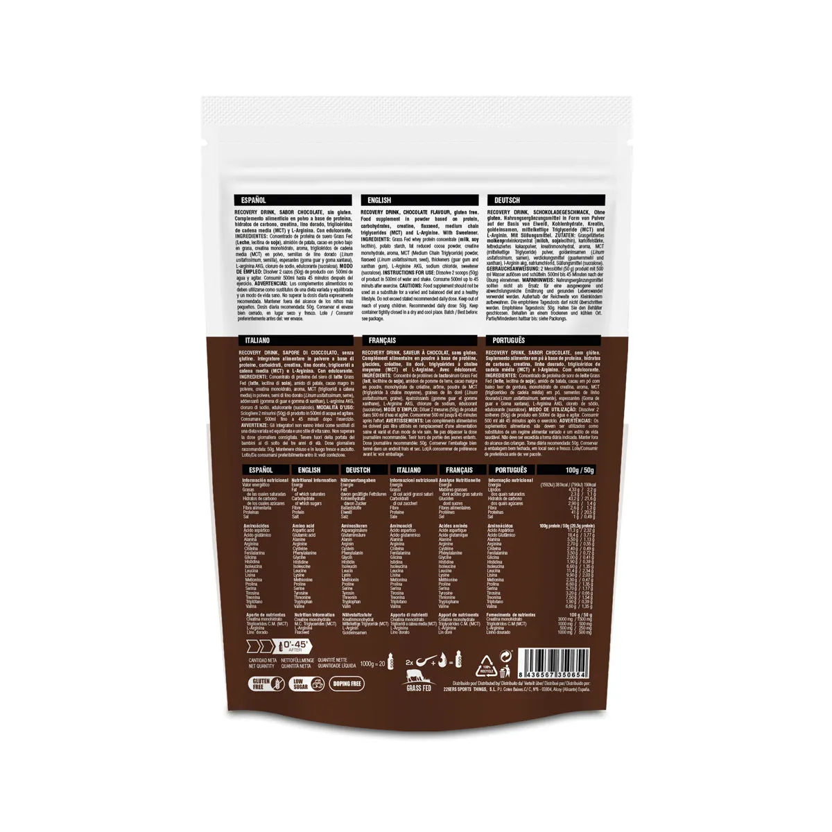 226ERS Recovery Drink återhämtning 1000 g choklad