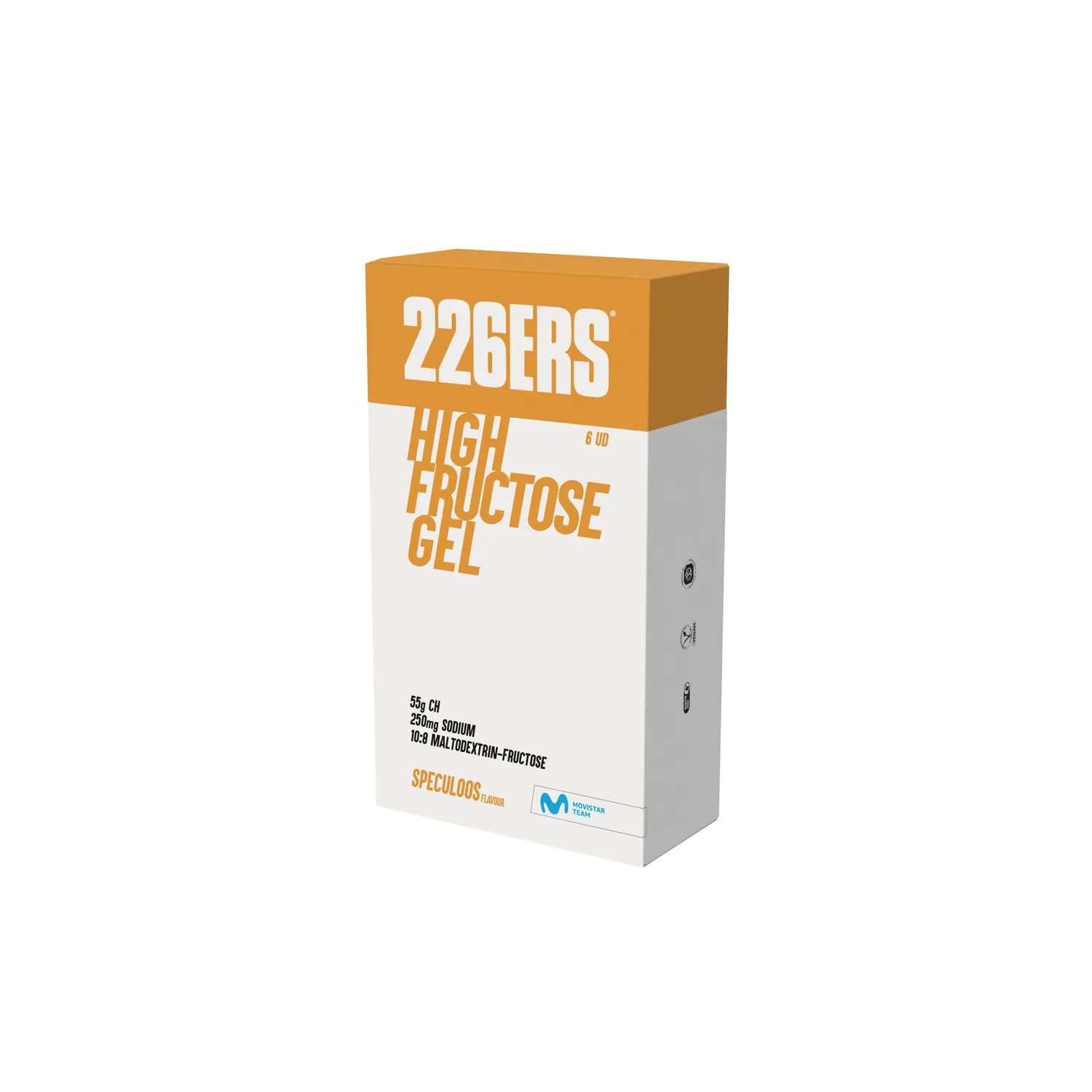 226ERS High Fructose Gel energigel Jordgubb 6 x 80 g 55 g kolhydrat
