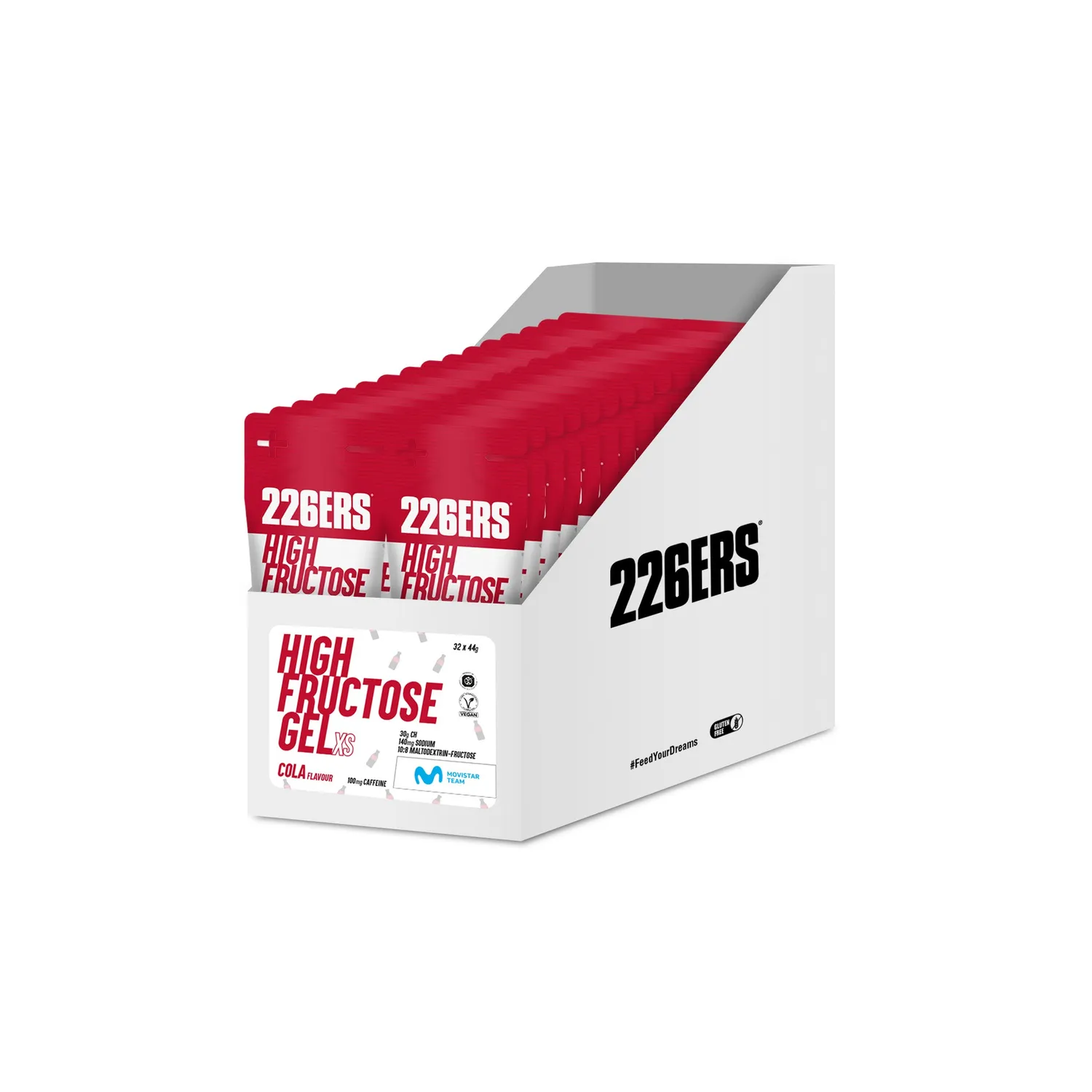 226ERS High Fructose Gel XS Cola koffein 32-pack