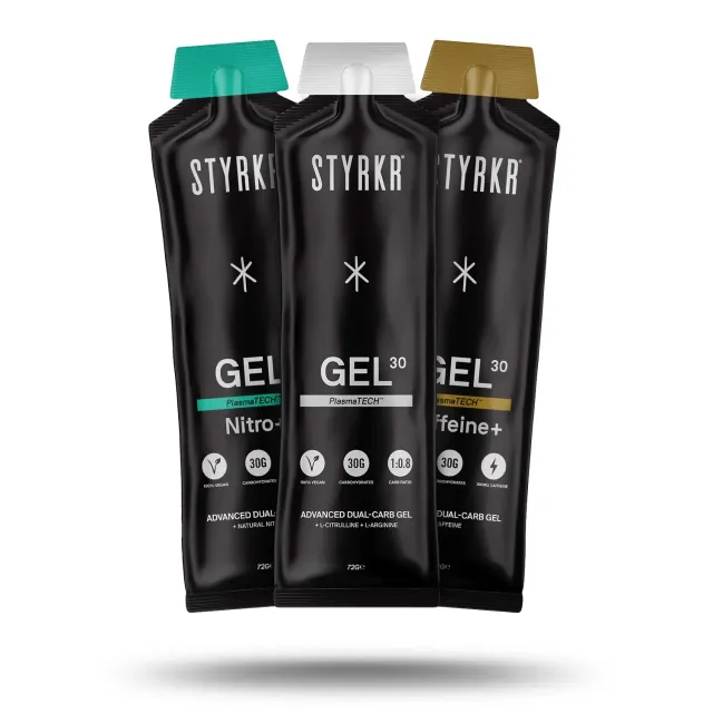 Styrkr Energy Gel Box energigel 3-pack provkit