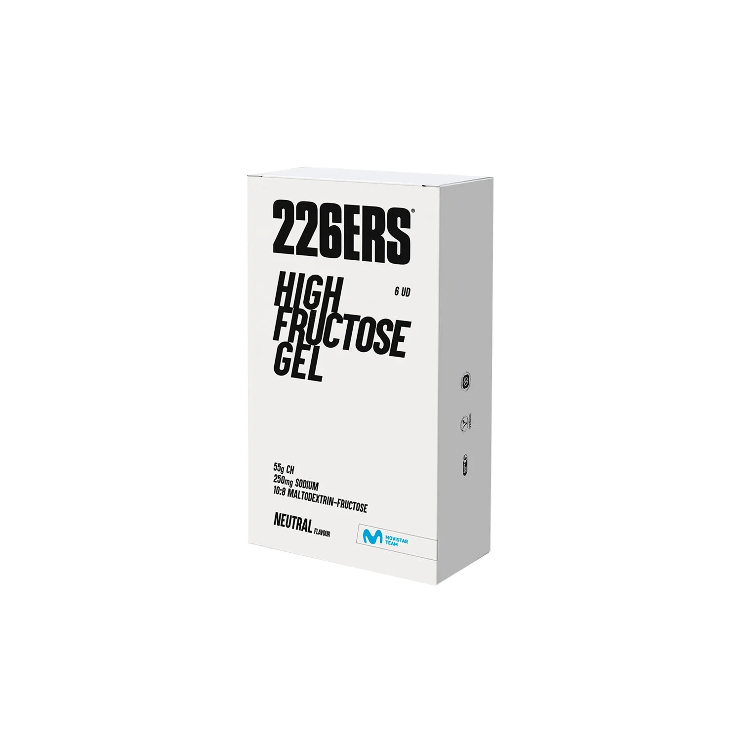 226ERS High Fructose Gel energigel Jordgubb 6 x 80 g 55 g kolhydrat
