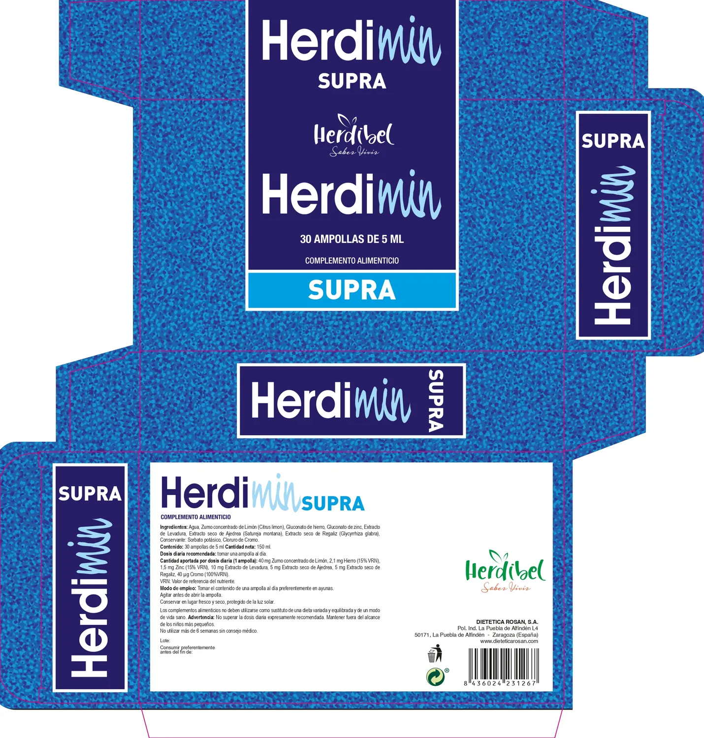 Herdibel Herdimin Supra ampuller 30 st