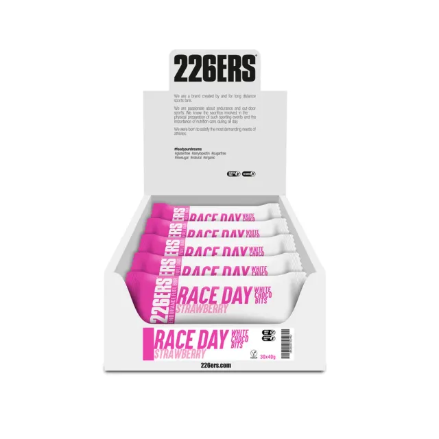 226ERS Race Day Bar Choco Bits jordgubb vitchoklad 30x40g