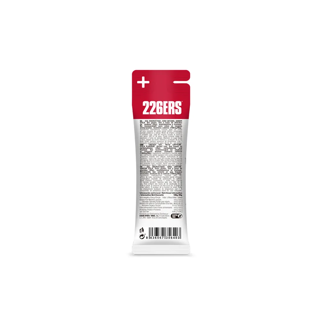 226ERS High Fructose energigel 80g jordgubb