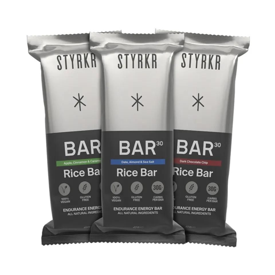 Styrkr BAR30 energibar risbar 12-pack 30g kolhydrater