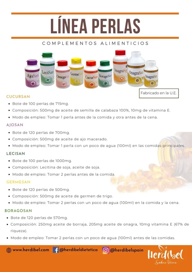 Herdibel Omegasan 7 kapslar 100 st 500 mg havtorn