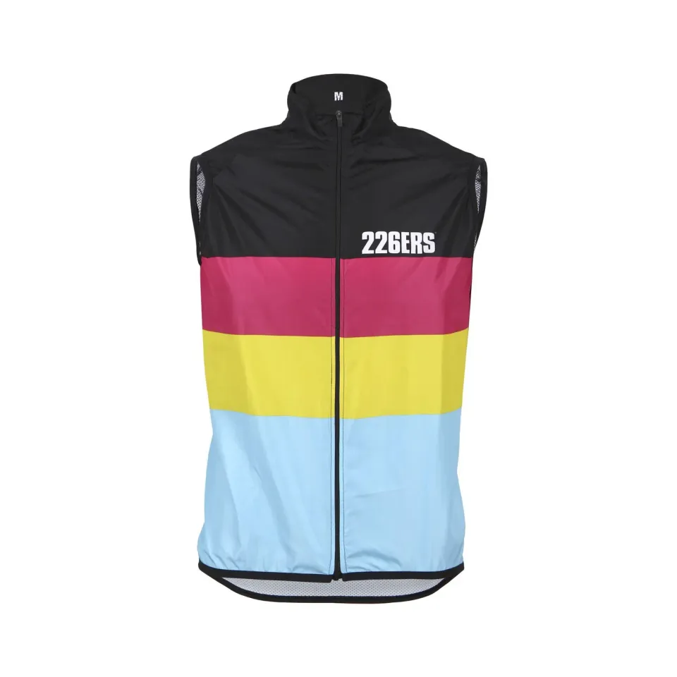 226ERS Hydrazero cykelväst svart vindtät high neck