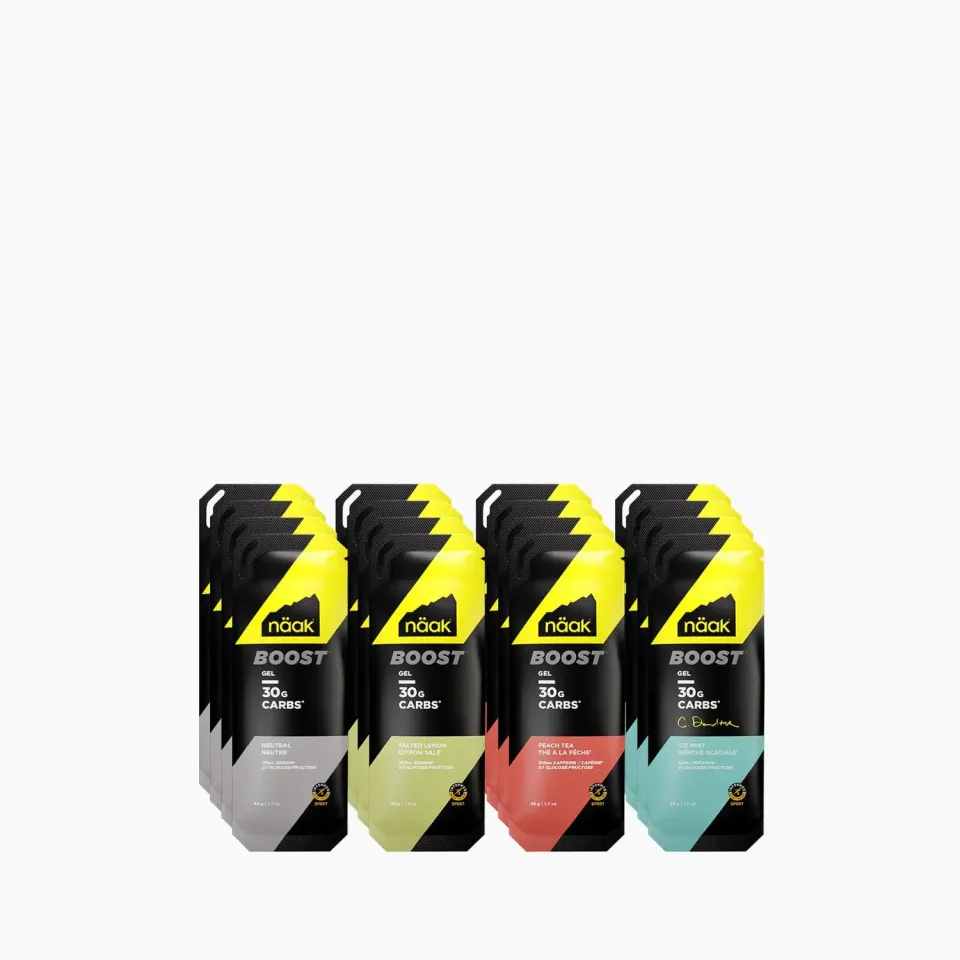 Näak Boost Gel 30 energigel 24-pack mixade smaker