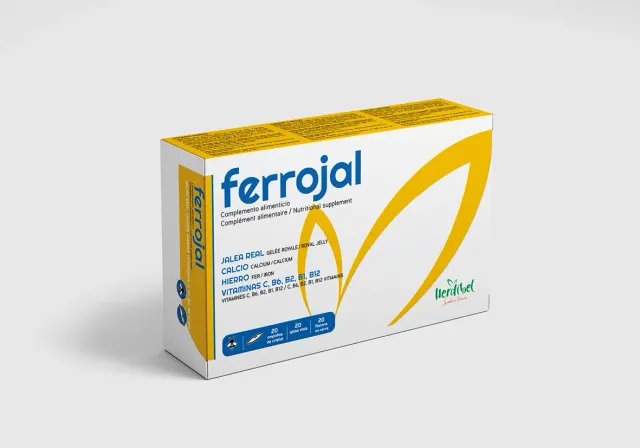 Herdibel Ferrojal järntillskott 20 ampuller bidrottninggelé