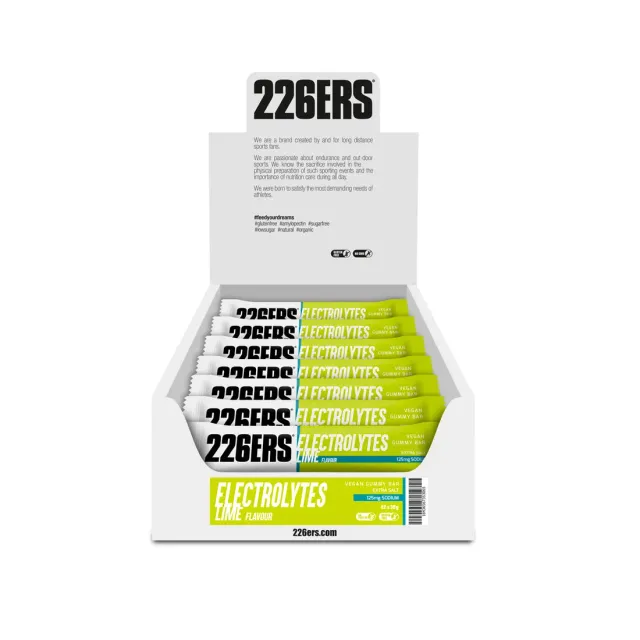 226ERS Vegan Gummy Bar energibar Lime 42-pack