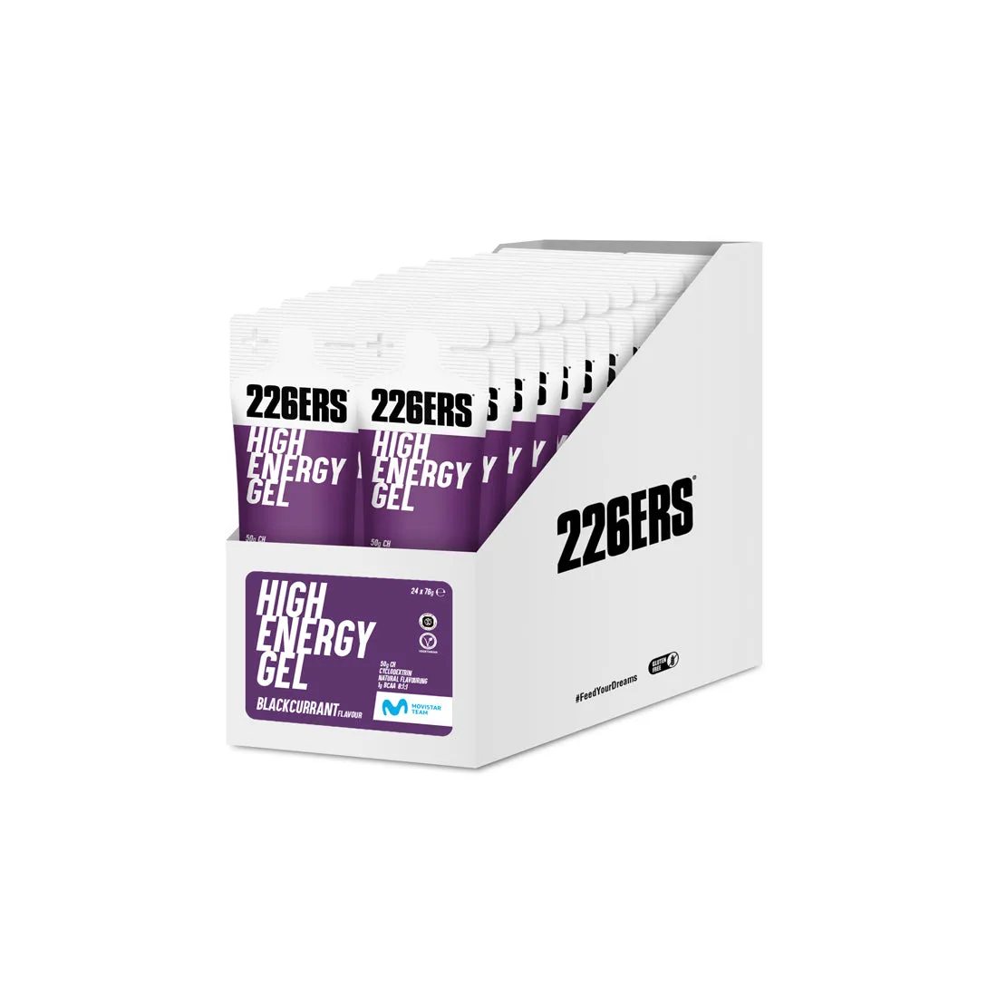 226ERS High Energy Gel energigel 24-pack 76g cyclodextrin